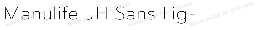 Manulife JH Sans Lig字体转换
